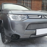 Защита радиатора "Standart" Mitsubishi Outlander III (2012-2014) хром купить недорого с доставкой в Москва