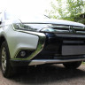 Защита радиатора "Standart" Mitsubishi Outlander рестайлинг 2 (2015-2018) хром купить недорого с доставкой в Москва