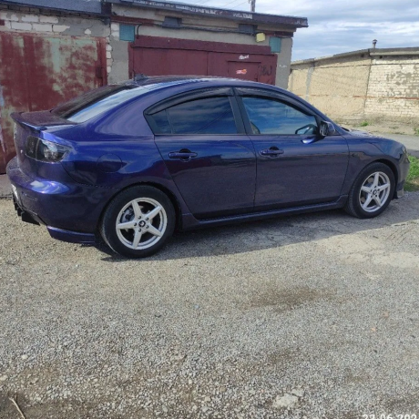 Накладки (клыки) на задний бампер Mazda 3 седан (2003-2009) шагрень купить недорого с доставкой в Москва