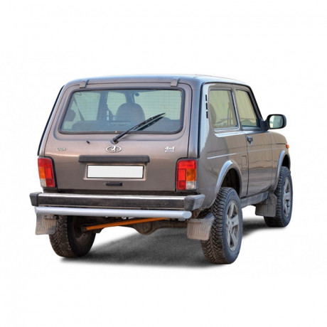 Защита заднего бампера «Труба» для B@3 21214 "L@DA 4х4" (нержавеющая сталь) купить недорого с доставкой в Москва