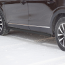 Защита порогов вогнутая d51мм ШАГРЕНЬ (ППК) RENAULT Arkana (2019-н.в.) купить недорого с доставкой в Москва