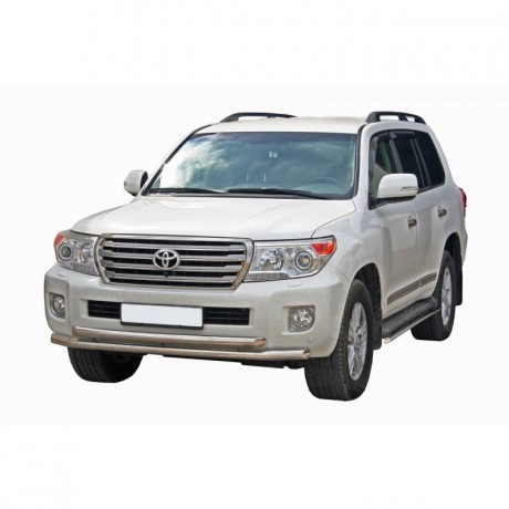 Защита порогов «Труба» (d40) для Toyota Land Cruiser 200 (2013-2015)(Окрашенное) купить недорого с доставкой в Москва