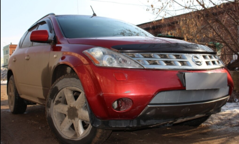 Защита радиатора "Standart" Nissan Murano (2002-2009) хром купить недорого с доставкой в Москва