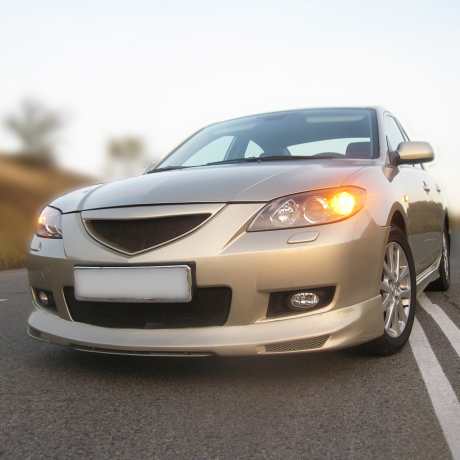 Решетка радиатора "Сетка" для Mazda 3 седан, рестайлинг (2006-2009) купить недорого с доставкой в Москва