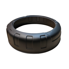 Колпак запасного колеса (Абс гладкий) для Mitsubishi Pajero 4