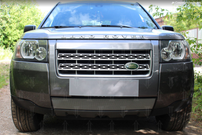 Защита радиатора "Standart" Land Rover Freelander II (2006-2010) хром купить недорого с доставкой в Москва