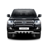 Защита переднего бампера двойная с зубьями d63/63мм (НПС) Toyota Land Cruiser 200 (2014-н.в.) купить недорого с доставкой в Москва