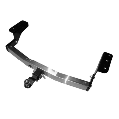 ТСУ /съемный квадрат/ с НЕРЖ накладкой TOYOTA RAV4 2013-2018/ LEXUS NX (с одной выхлопной трубой) 2014-н.в.