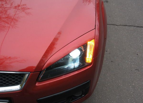 Накладки на фары (реснички) широкие var №2 для Ford Focus 2 (2004-2008) купить недорого с доставкой в Москва