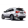 Защита заднего бампера двойная угловая d63/51мм (НПС) KIA Sorento (2014-2020 г.в.) купить недорого с доставкой в Москва