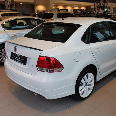 Накладка (юбка) заднего бампера для Volkswagen Polo Sedan (5 gen)(2010-2015) купить недорого с доставкой в Москва