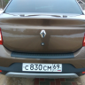 Защитная накладка на задний бампер Renault Logan (2004-2022 г.в.) купить недорого с доставкой в Москва