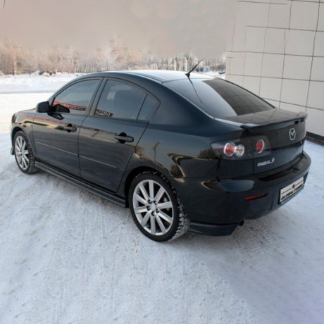 Клыки на задний бампер "GT" для Mazda 3 купить недорого с доставкой в Москва