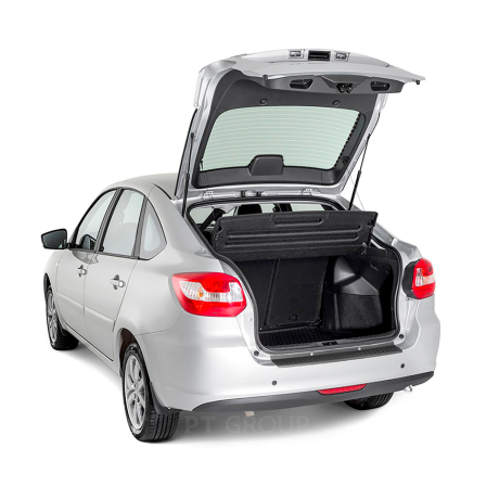 Накладка на задний бампер (ABS) L@DA Gr@nt@ Лифтбек 2014-2017 г.в. купить недорого с доставкой в Москва