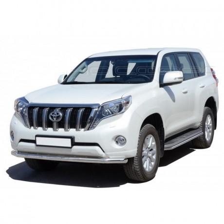 Защита порогов «Труба» (d40) для Toyota Land Cruiser 150 (2009-2016)(Окрашенное) купить недорого с доставкой в Москва