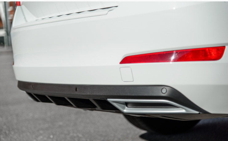 Диффузор заднего бампера (текстурный пластик) для Skoda Octavia III А7 (2013-2020) купить недорого с доставкой в Москва