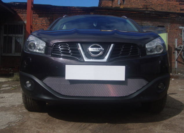 Защита радиатора "Standart" Nissan Qashqai (2010-2013) хром купить недорого с доставкой в Москва