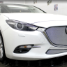 Защита радиатора "Standart" Mazda 3 рестайлинг (2016-2019) низ, хром купить недорого с доставкой в Москва