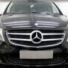 Защита радиатора "Standart" Mercedes-Benz V-Klass (2014-н.в.) чёрная купить недорого с доставкой в Москва