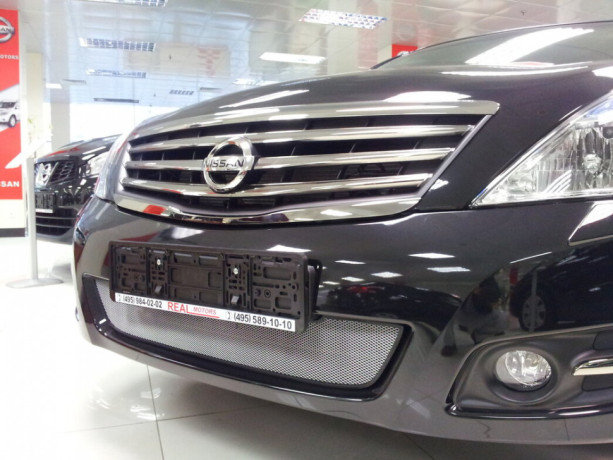 Защита радиатора "Standart" Nissan Teana (2008-2014) хром купить недорого с доставкой в Москва