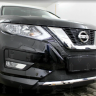 Защита радиатора "Standart" Nissan X-Trail (2017-н.в.) низ, чёрная купить недорого с доставкой в Москва