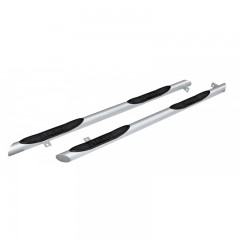 Защита порогов «Труба с проступью» (d76) для Renault Duster (2011-н.в.)(Окрашенное)