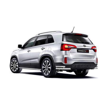 Защита порогов с алюм. площадкой d51мм (НПС) KIA Sorento (2014-2020 г.в.) купить недорого с доставкой в Москва