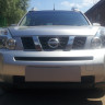 Защита радиатора "Standart" Nissan X-Trail (2007-2011) средняя, чёрная купить недорого с доставкой в Москва