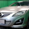 Защита радиатора "Standart" Mazda 6 (2010-2012) верх, чёрная купить недорого с доставкой в Москва