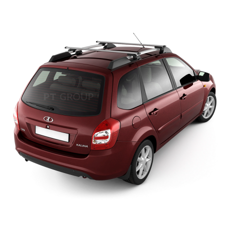 Рейлинги с поперечинами проф.1,05 (Серебристый муар) "Усиленный" L@DA K@lin@ II Универсал 2013-2018 / L@DA Gr@nt@ Универсал 2018- купить недорого с доставкой в Москва