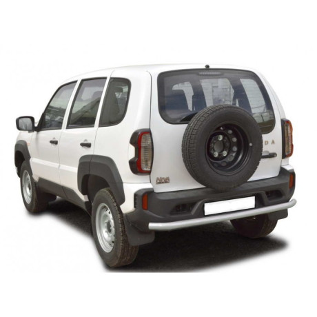 Защита заднего бампера «Коромысло» (d63,5) L@DA Niv@ Travel (Нержавеющая сталь) купить недорого с доставкой в Москва