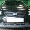 Защита радиатора "Standart" Kia Carens (2006-2012) чёрная купить недорого с доставкой в Москва