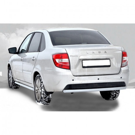 Защита заднего бампера «Труба» для L@DA Gr@nt@ FL (d51), нержавеющая сталь купить недорого с доставкой в Москва