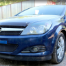 Защита радиатора "Standart" Opel Astra H рестайлинг 3 двери (2006-2015) низ, чёрная купить недорого с доставкой в Москва