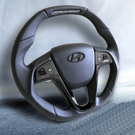 Анатомическое рулевое колесо Ferrum Group для Hyundai Solaris купить недорого с доставкой в Москва