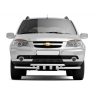 Защита переднего бампера двойная с зубьями d63/63мм Chevrolet Niv@ (2009-2020 г.в.) купить недорого с доставкой в Москва
