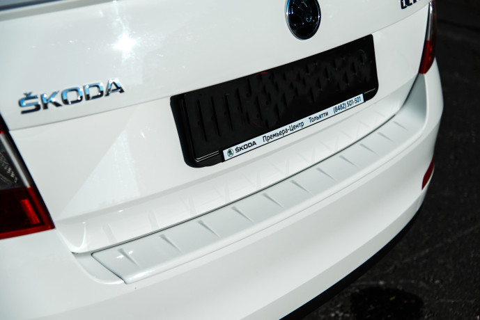 Защитная накладка заднего бампера (текстурный пластик) для Skoda Octavia III А7 (2013-2020) купить недорого с доставкой в Москва