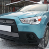 Защита радиатора "Standart" Mitsubishi ASX (2010-2012) верх, хром купить недорого с доставкой в Москва