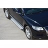 Защита порогов «Бумер» алюминиевые с резинкой для Volkswagen Touareg (2007-2010) купить недорого с доставкой в Москва