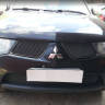 Защита радиатора "Standart" Mitsubishi L200 (2007-2014) низ, чёрная купить недорого с доставкой в Москва