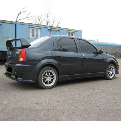 Накладки на пороги "Power DM" для Renault Logan купить недорого с доставкой в Москва