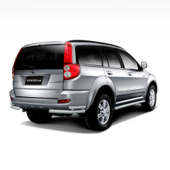 Защита заднего бампера двойная угловая d63/51мм ИСКРА (ППК) GREAT WALL Hover H5 (2011-н.в.)