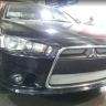 Защита радиатора "Standart" Mitsubishi Lancer X (2011-2016) хром купить недорого с доставкой в Москва